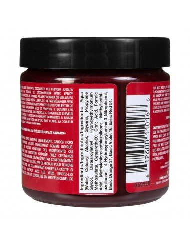 Tinte rojo óxido para el pelo MANIC PANIC CLASSIC INFRA RED