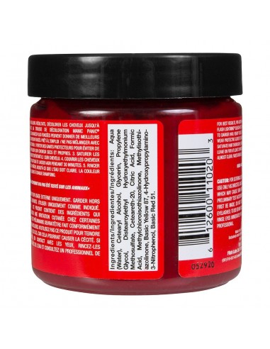 Tinte rojo eléctrico para el pelo MANIC PANIC CLASSIC PILLARBOX RED