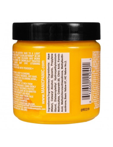 Tinte amarillo ámbar para el pelo MANIC PANIC CLASSIC SUNSHINE