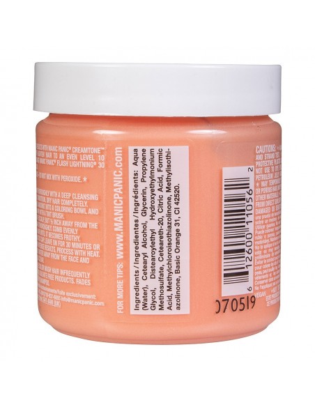 Tinte naranja pastel para el pelo MANIC PANIC CREAMTONE DREAMSICLE