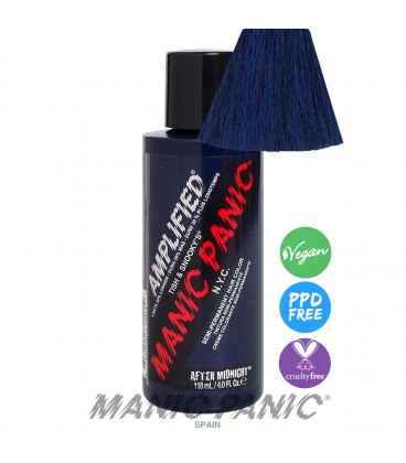 TINTE AZUL DE PELO MANIC PANIC AMPLIFIED AFTER MIDNIGHT